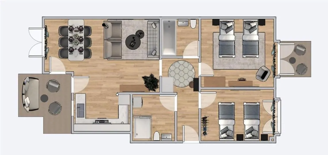 Lägenhet Flatista Homes - Nymphenburg Suites München